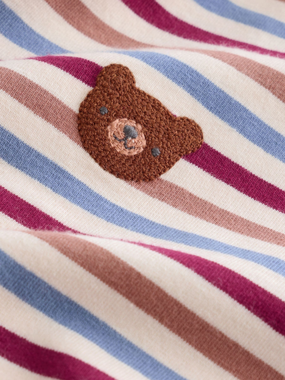 Blue/Brown Bear Baby Top and Leggings Set 6 Piece (0mths-3yrs)