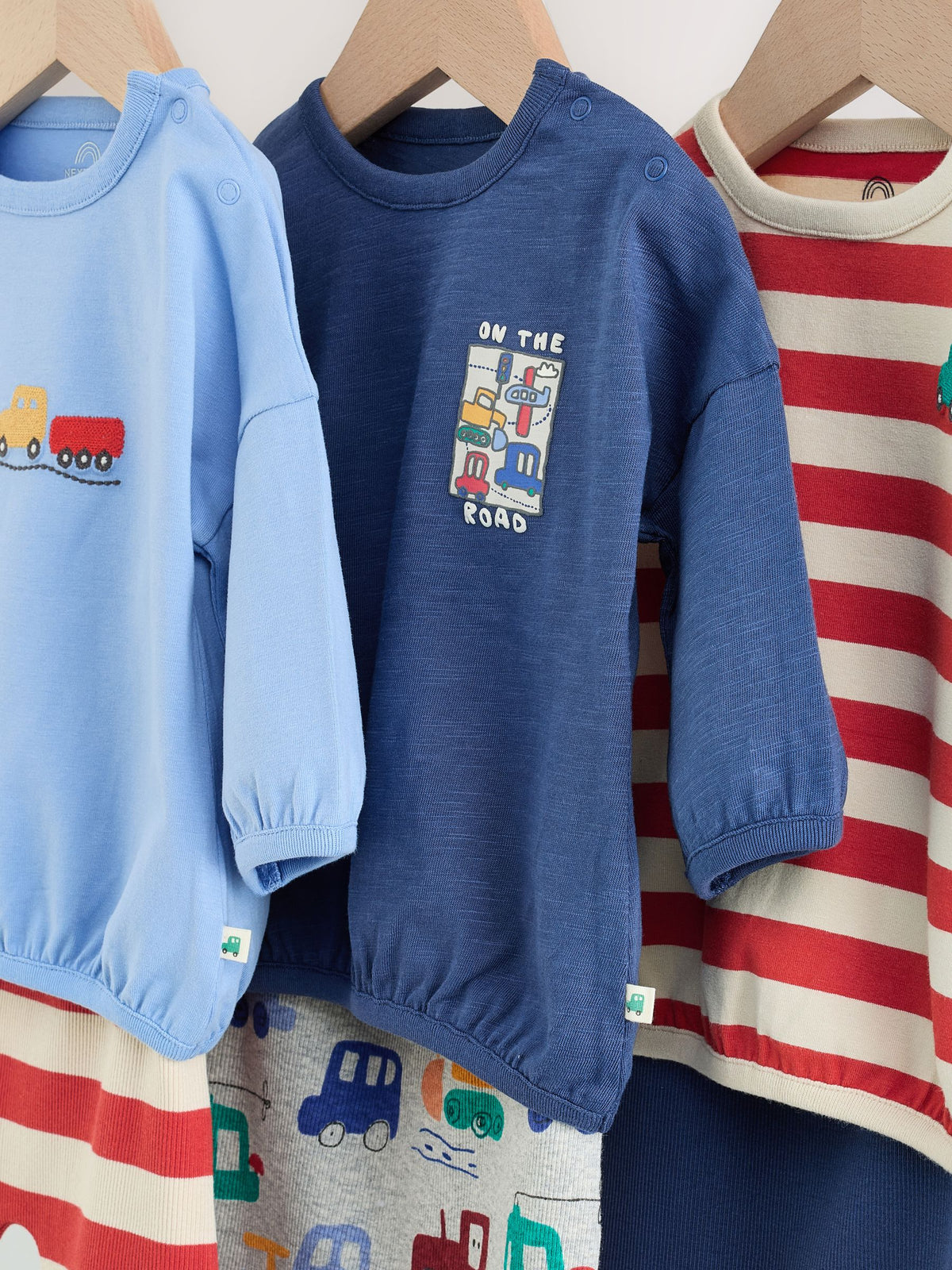 Red/Blue Transport Baby Top and Leggings Set 6 Piece (0mths-3yrs)