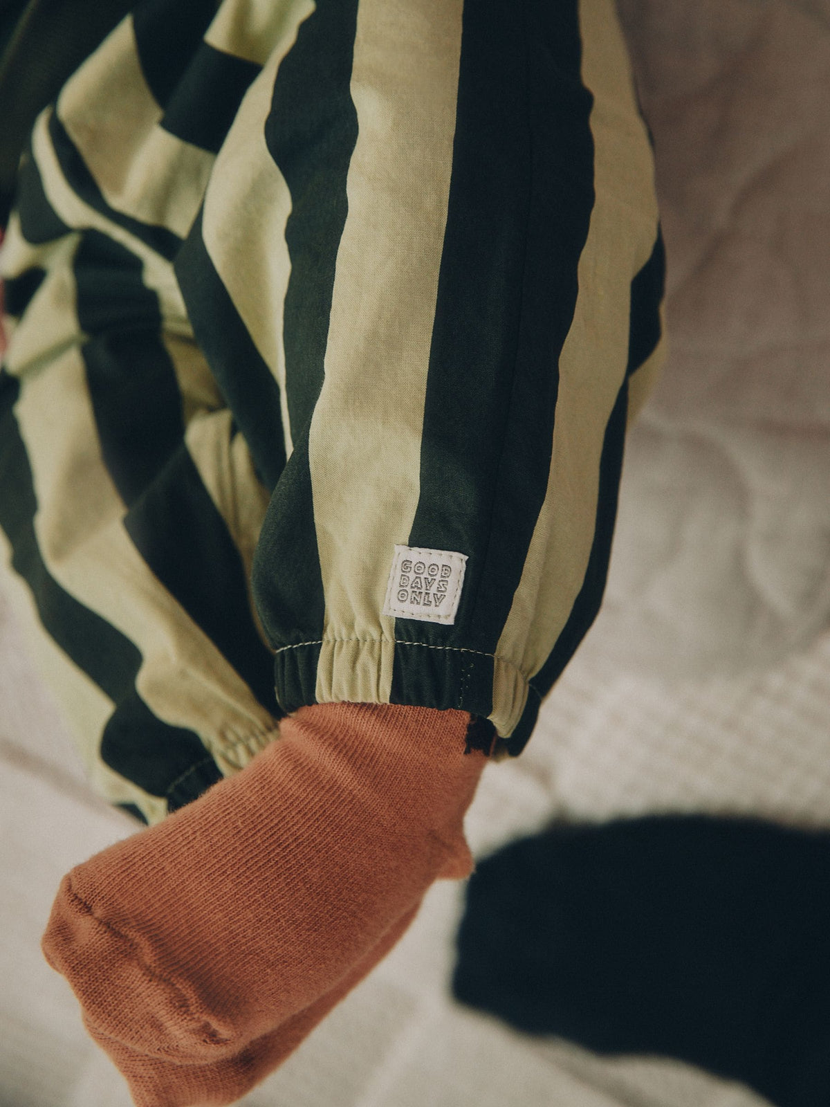 Green Stripe Sweat Top and Trousers Baby Set (0mths-2yrs)
