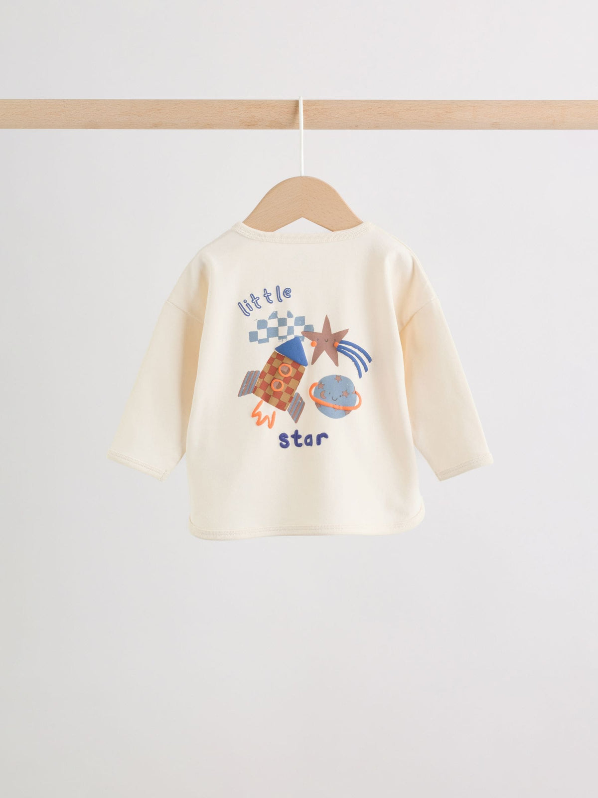 Neutral/Blue Space Top and Leggings Baby Set (0mths-2yrs)