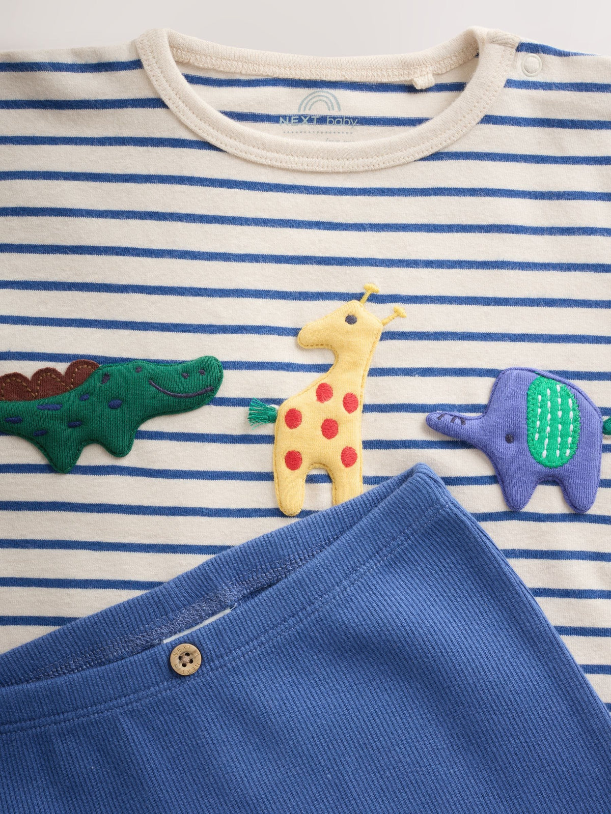 Red/Blue Safari Animals Top and Leggings Baby Set (0mths-2yrs)
