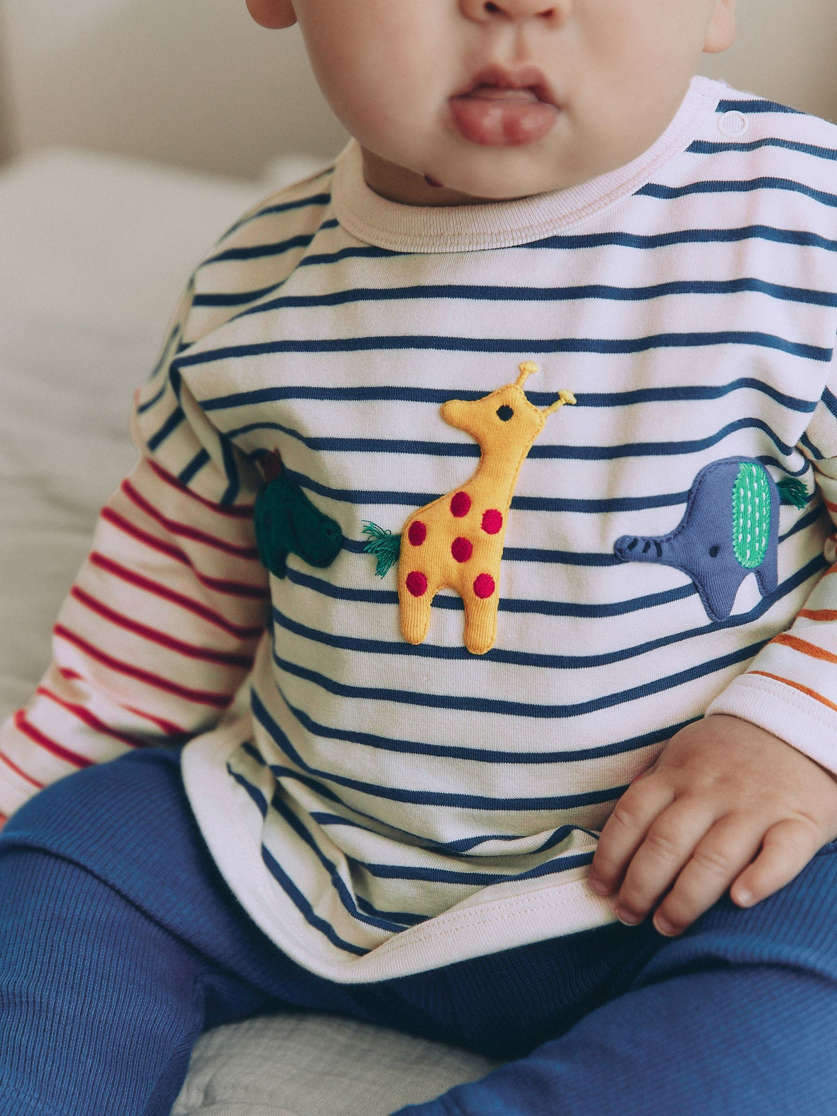 Red/Blue Safari Animals Top and Leggings Baby Set (0mths-2yrs)