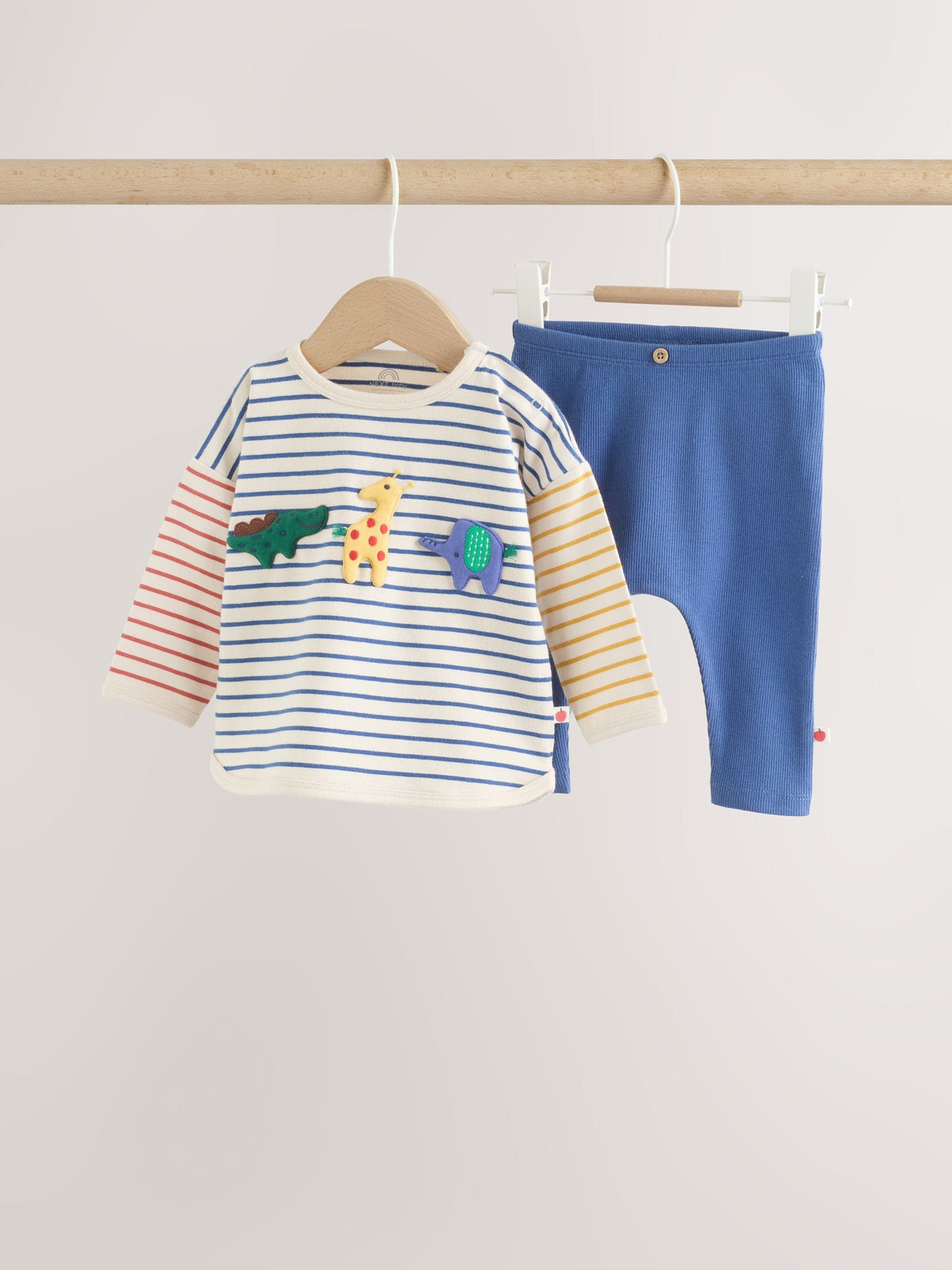 Red/Blue Safari Animals Top and Leggings Baby Set (0mths-2yrs)