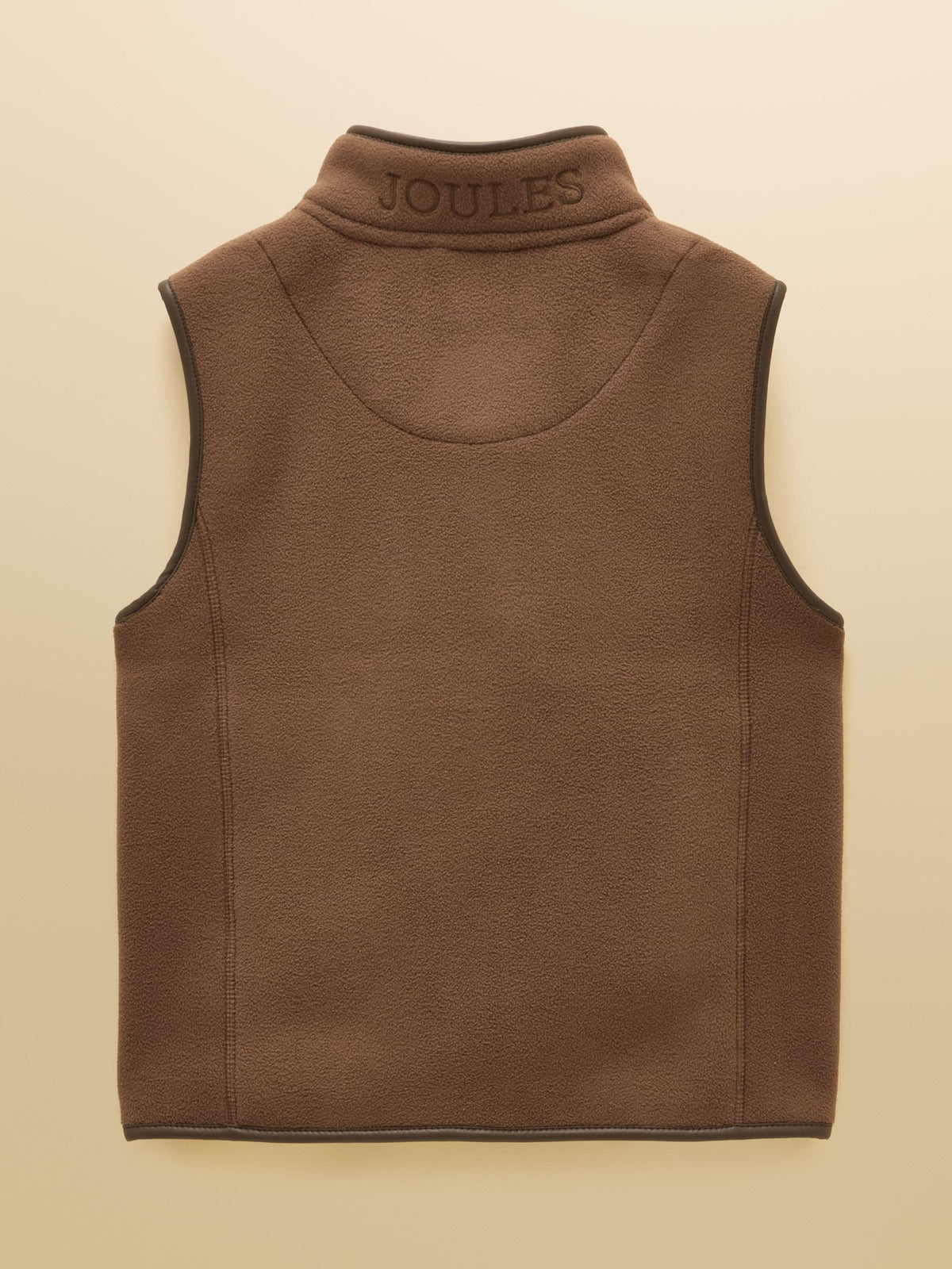 Joules Kids' Heritage Chocolate Brown Fleece Gilet
