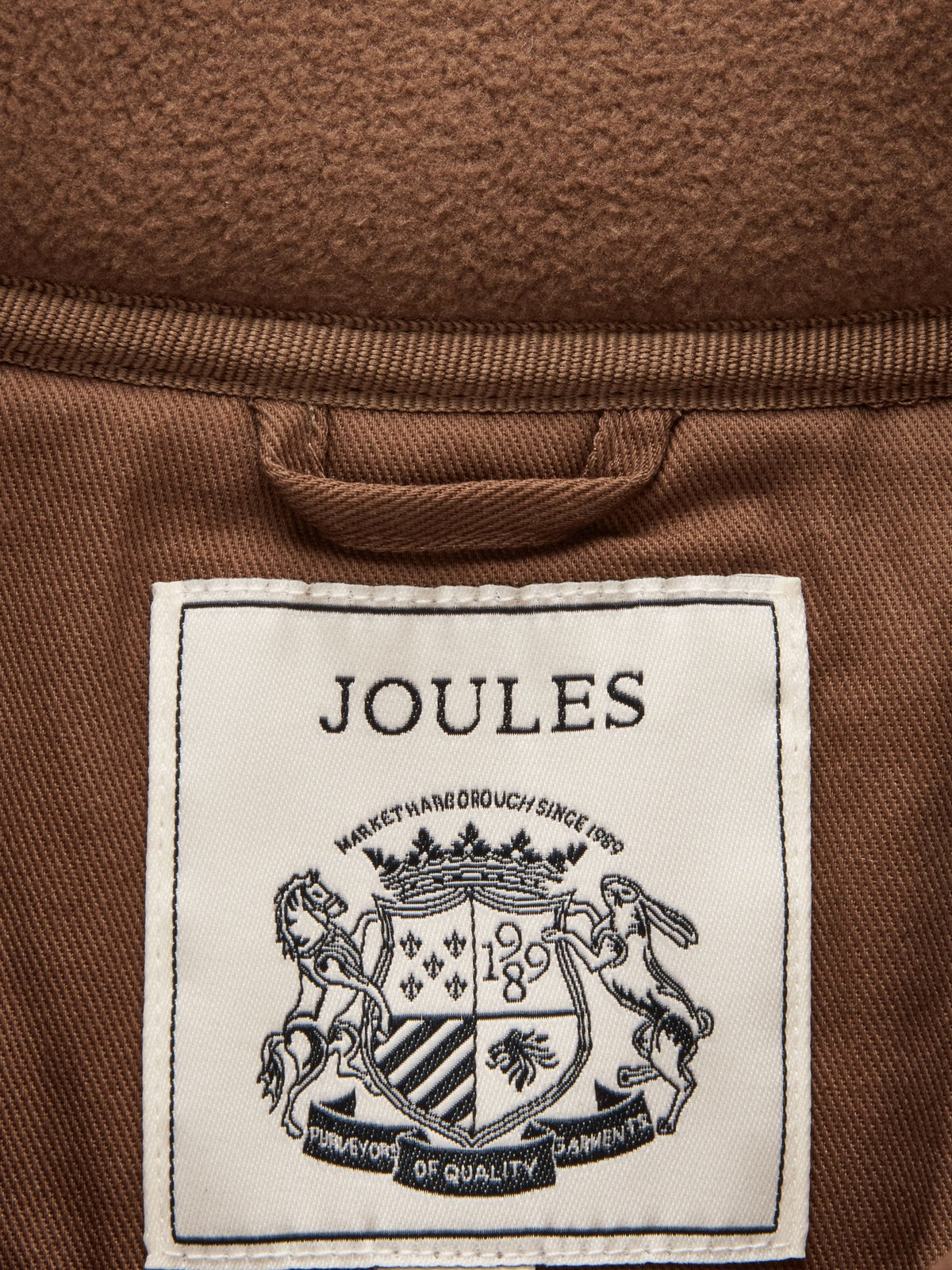 Joules Kids' Heritage Chocolate Brown Fleece Gilet