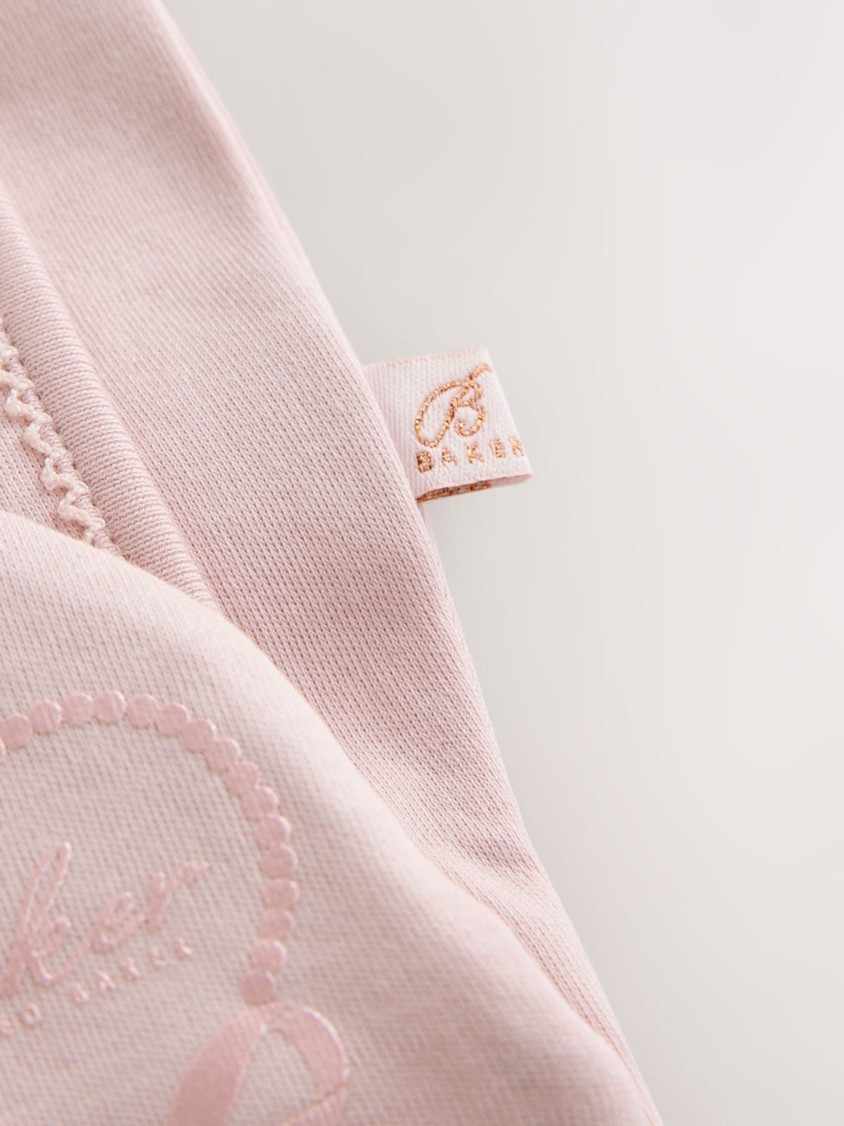 Baker by Ted Baker Pale Pink Cotton Printed Sleepsuits 3 Pack
