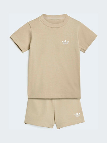 adidas Originals Brown T-Shirt and Short Set