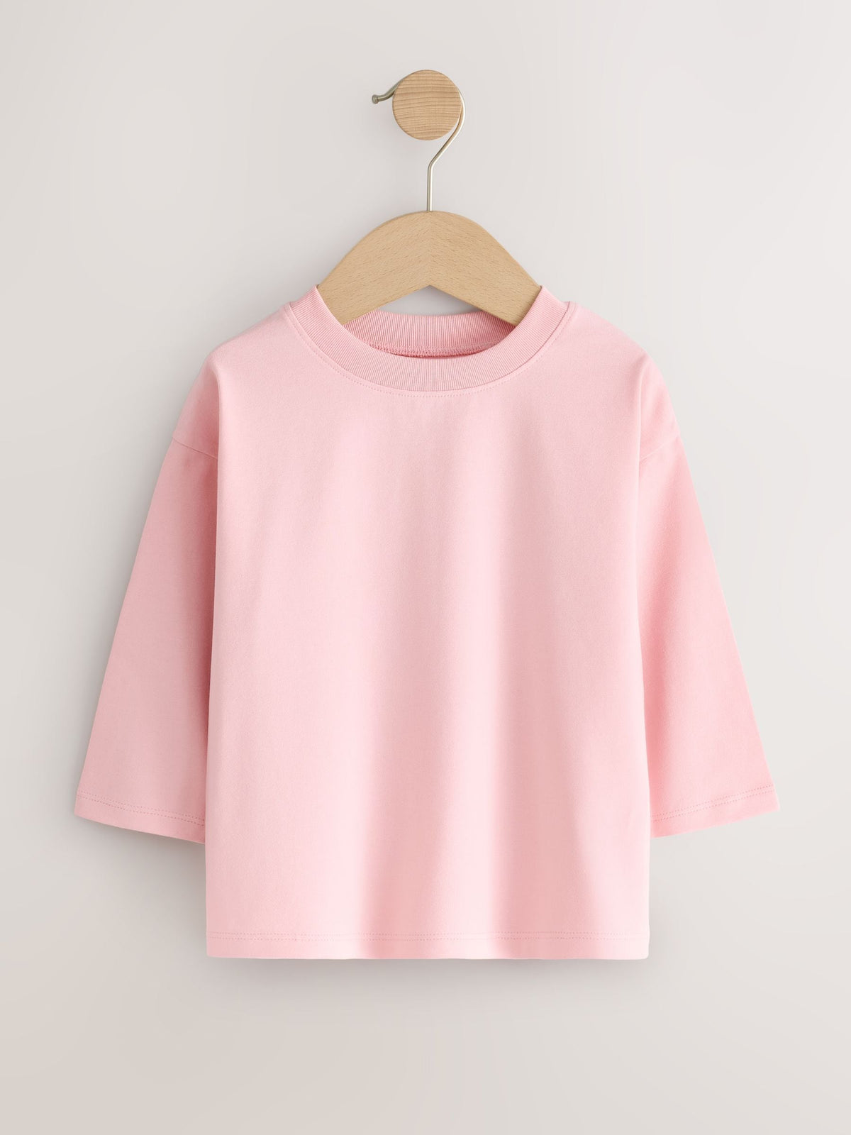 Neutral Pink Long Sleeve T-Shirts 7 Pack (3mths-7yrs)