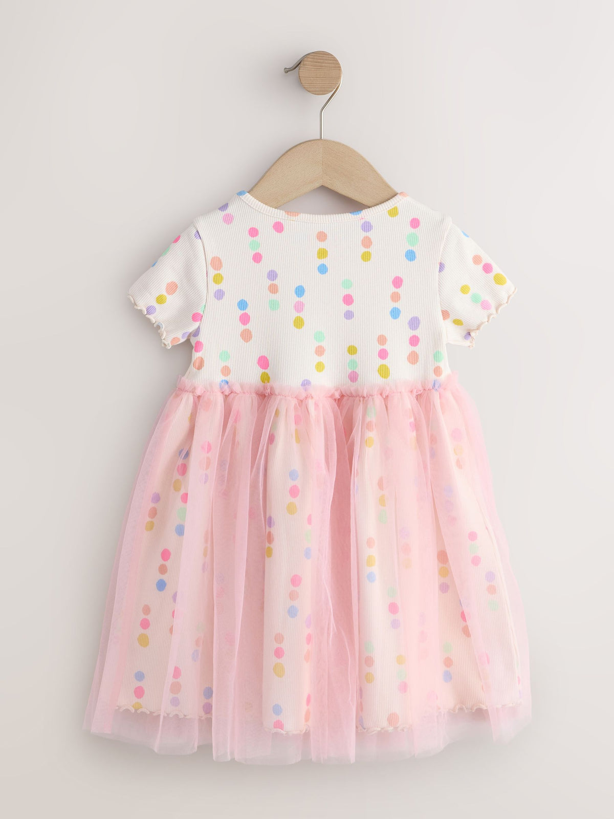 Rainbow Spot Mesh Skirt Dress (3mths-7yrs)