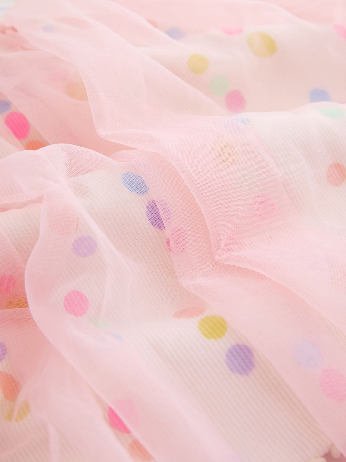 Rainbow Spot Mesh Skirt Dress (3mths-7yrs)