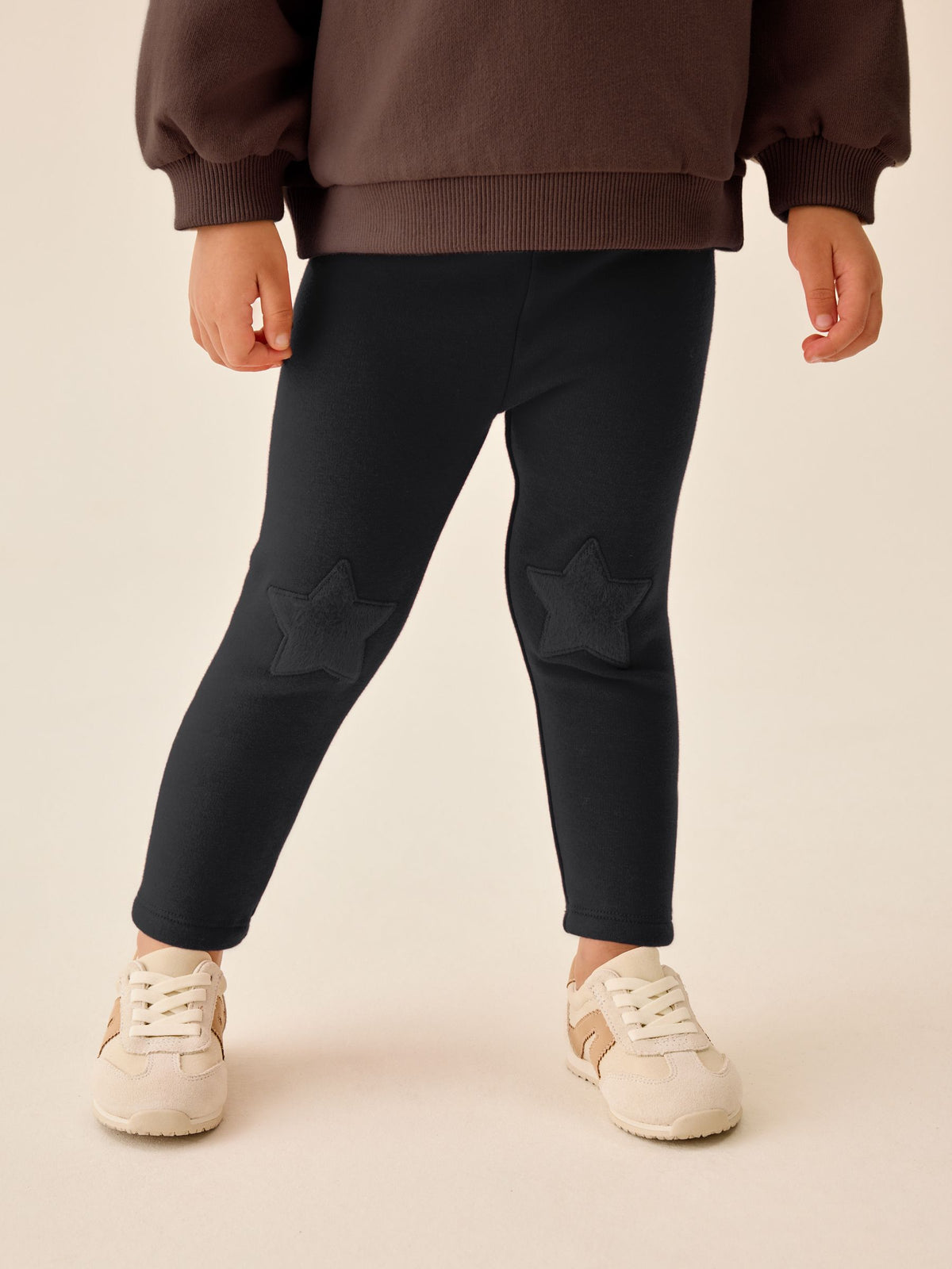 Black Cosy Fleece Lined Leggings (3mths-7yrs)