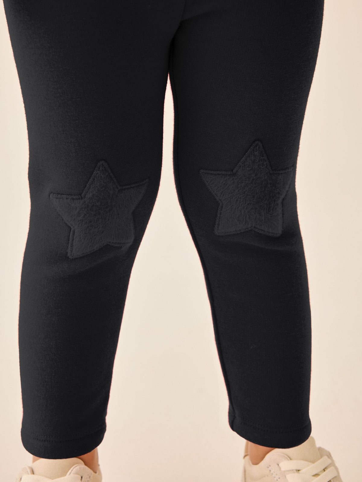 Black Cosy Fleece Lined Leggings (3mths-7yrs)