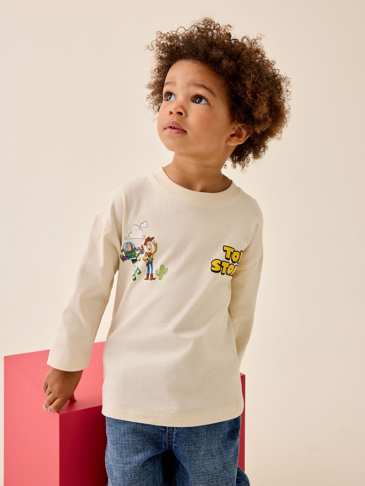 Ecru Toy Story Long Sleeve T-Shirt (3mths-8yrs)
