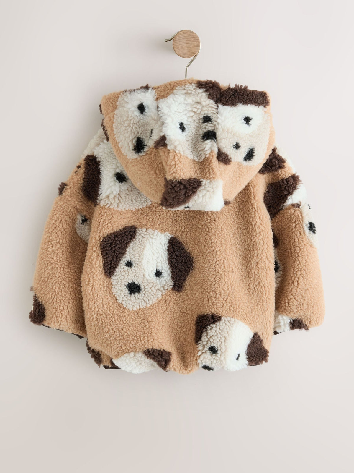 Neutral Dog Hooded Zip Up Fleece (3mths-7yrs)