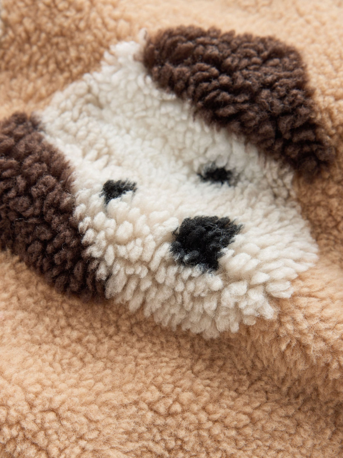Neutral Dog Hooded Zip Up Fleece (3mths-7yrs)