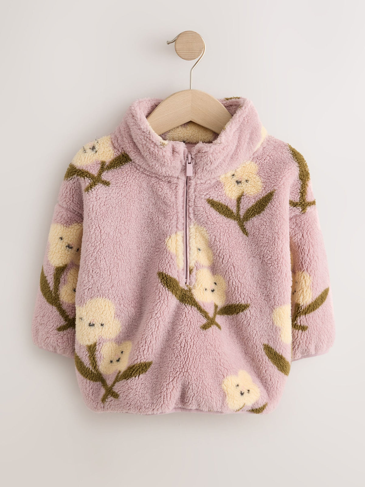 Mauve Purple Half Zip Fleece (3mths-7yrs)