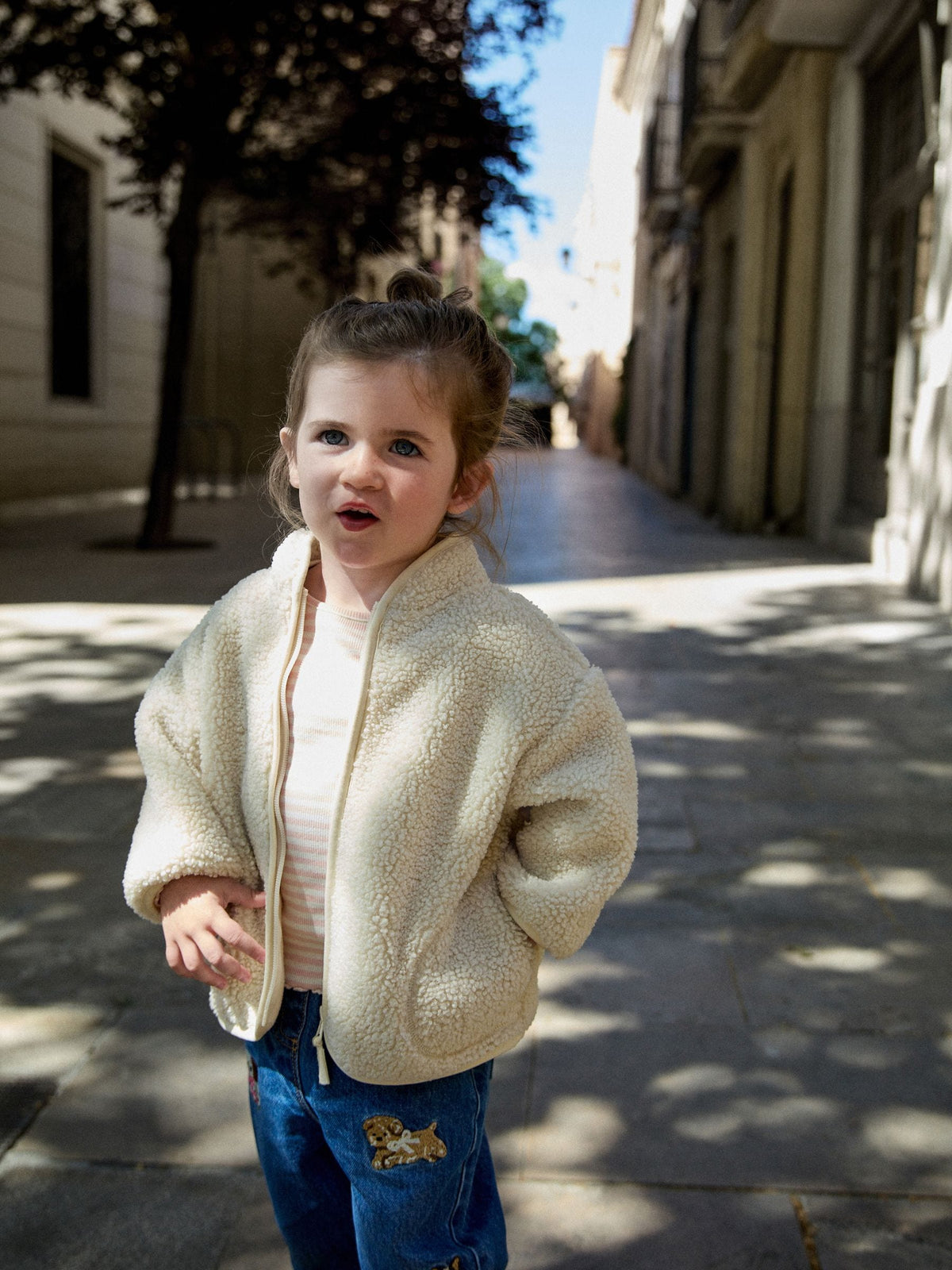Cream Zip Up Fleece (3mths-7yrs)