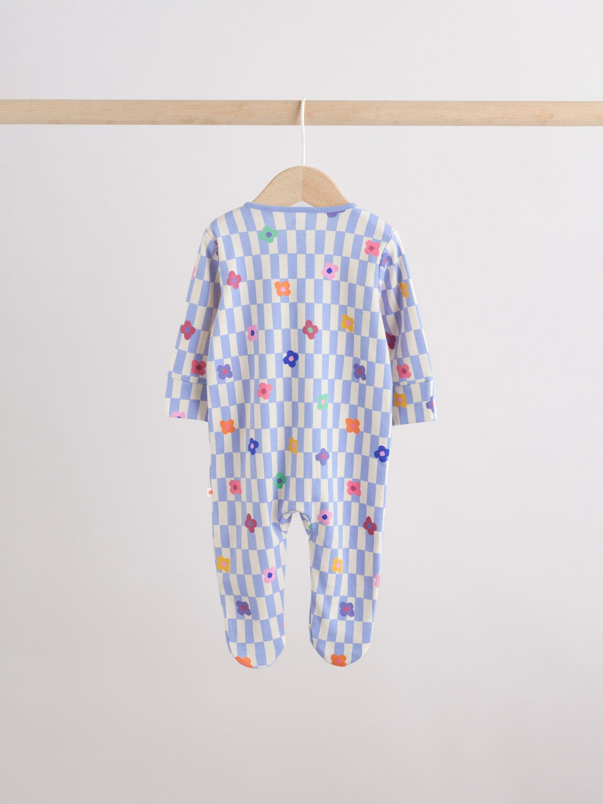 Bright Rainbow Two Way Zip Sleepsuits 3 Pack (0mths-2yrs)