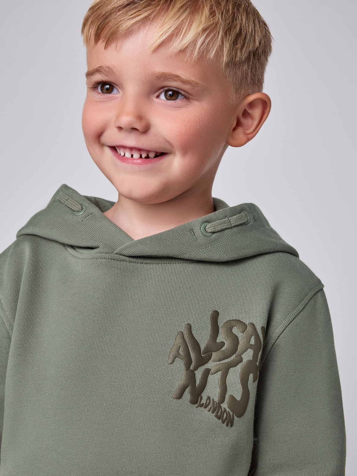 smALLSAINTS Green Orlando Oversized Pullover Hoodie