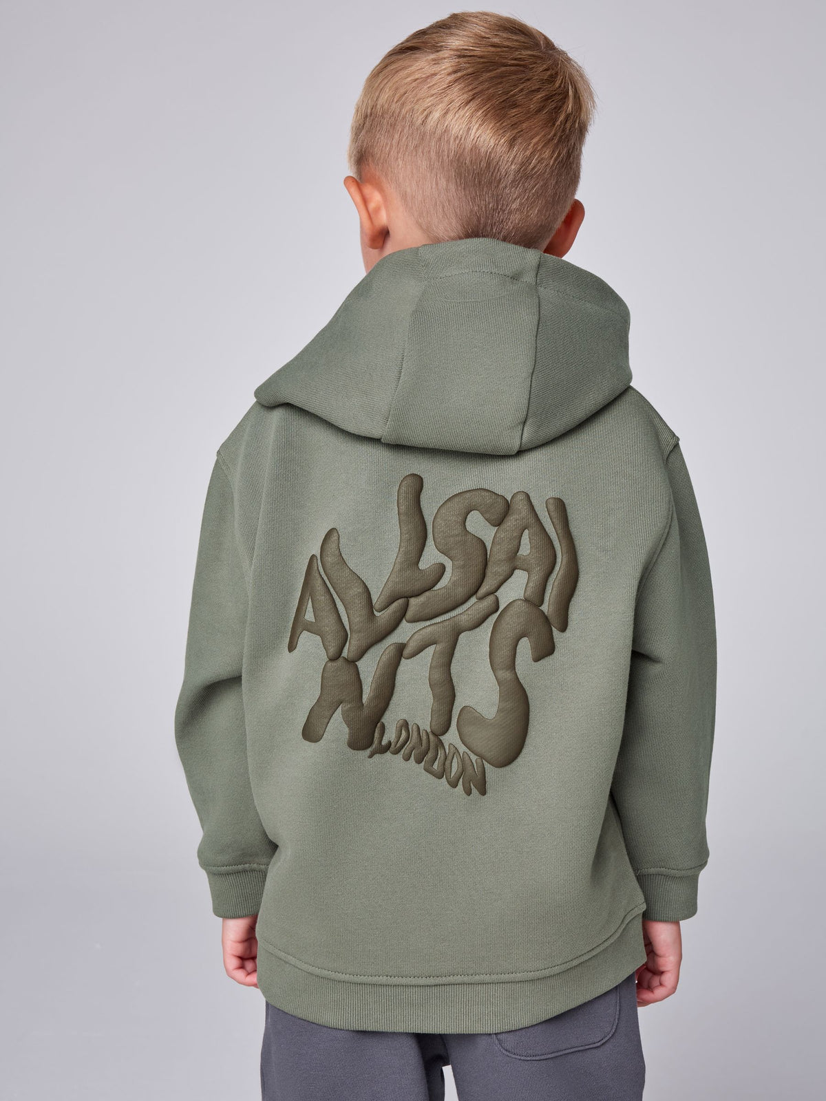 smALLSAINTS Green Orlando Oversized Pullover Hoodie