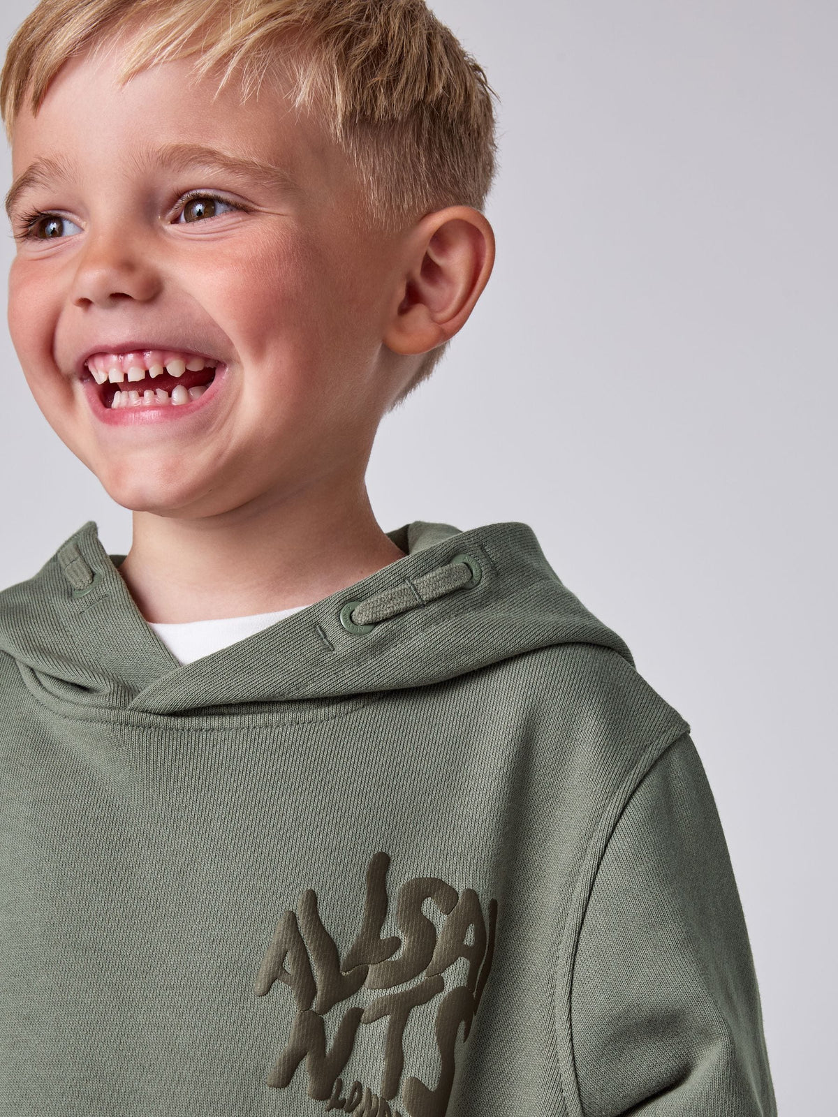 smALLSAINTS Green Orlando Oversized Pullover Hoodie