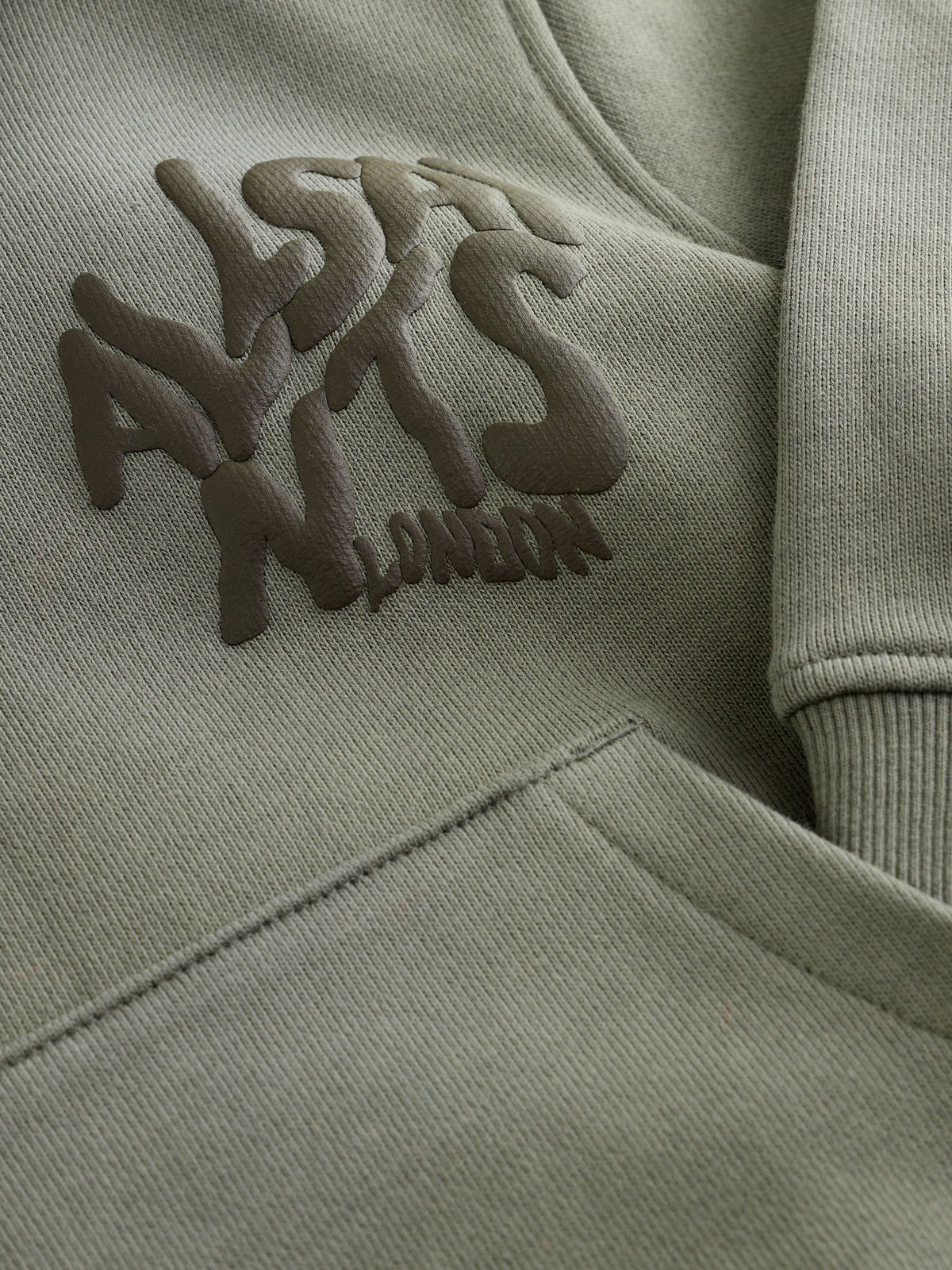 smALLSAINTS Green Orlando Oversized Pullover Hoodie