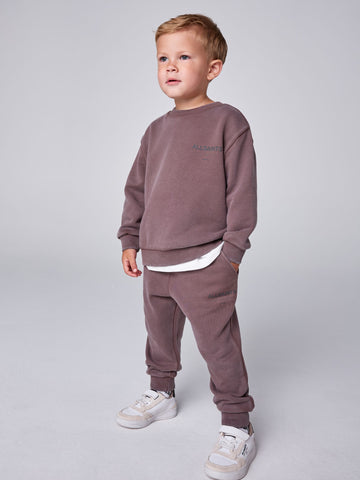 smALLSAINTS Washed Brown Underground Oversized Sweatshirt and Joggers Set