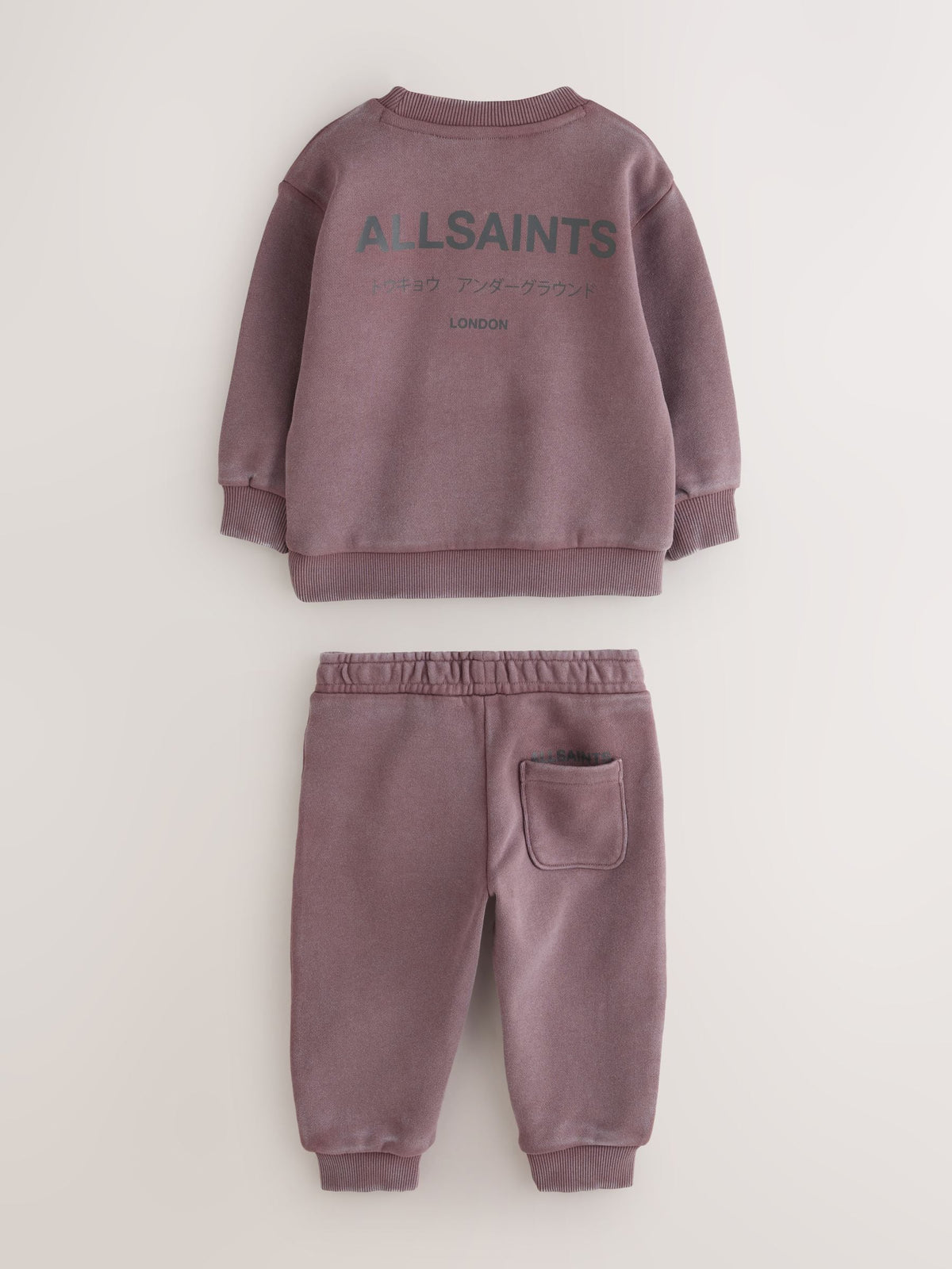smALLSAINTS Washed Brown Underground Oversized Sweatshirt and Joggers Set