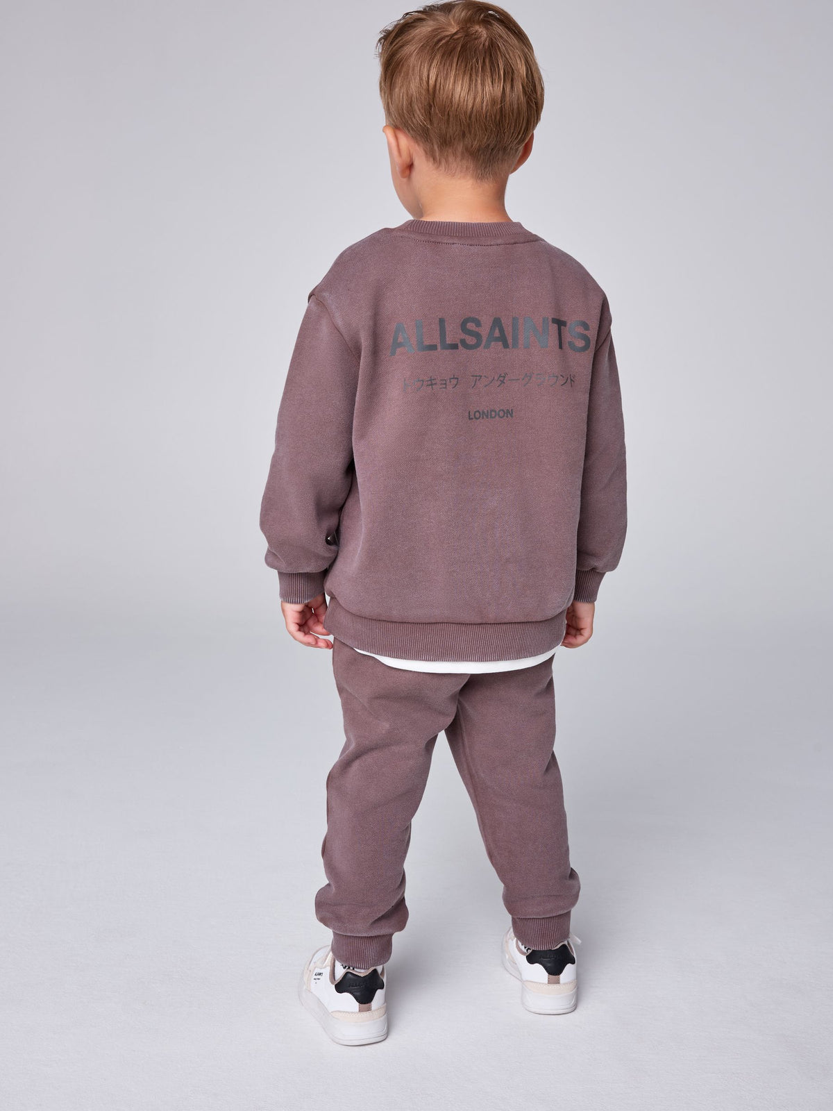 smALLSAINTS Washed Brown Underground Oversized Sweatshirt and Joggers Set