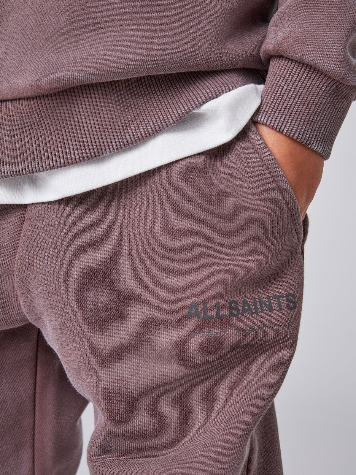 smALLSAINTS Washed Brown Underground Oversized Sweatshirt and Joggers Set