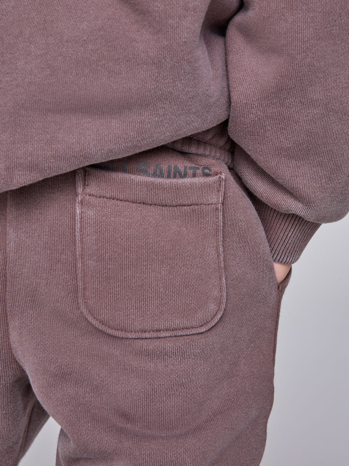 smALLSAINTS Washed Brown Underground Oversized Sweatshirt and Joggers Set