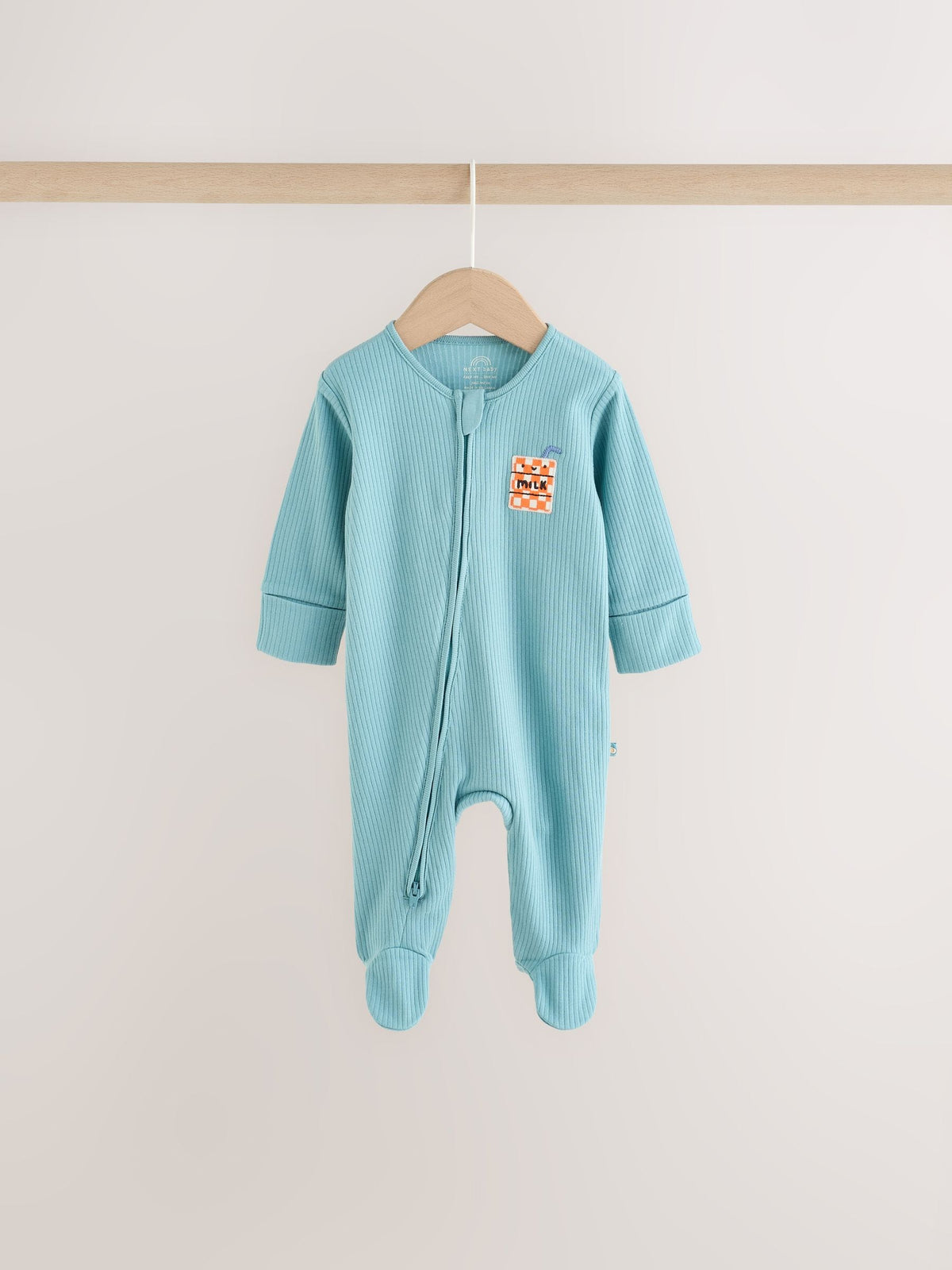 Blue/Orange Brunch Baby Sleepsuits 3 Pack (0mths-2yrs)