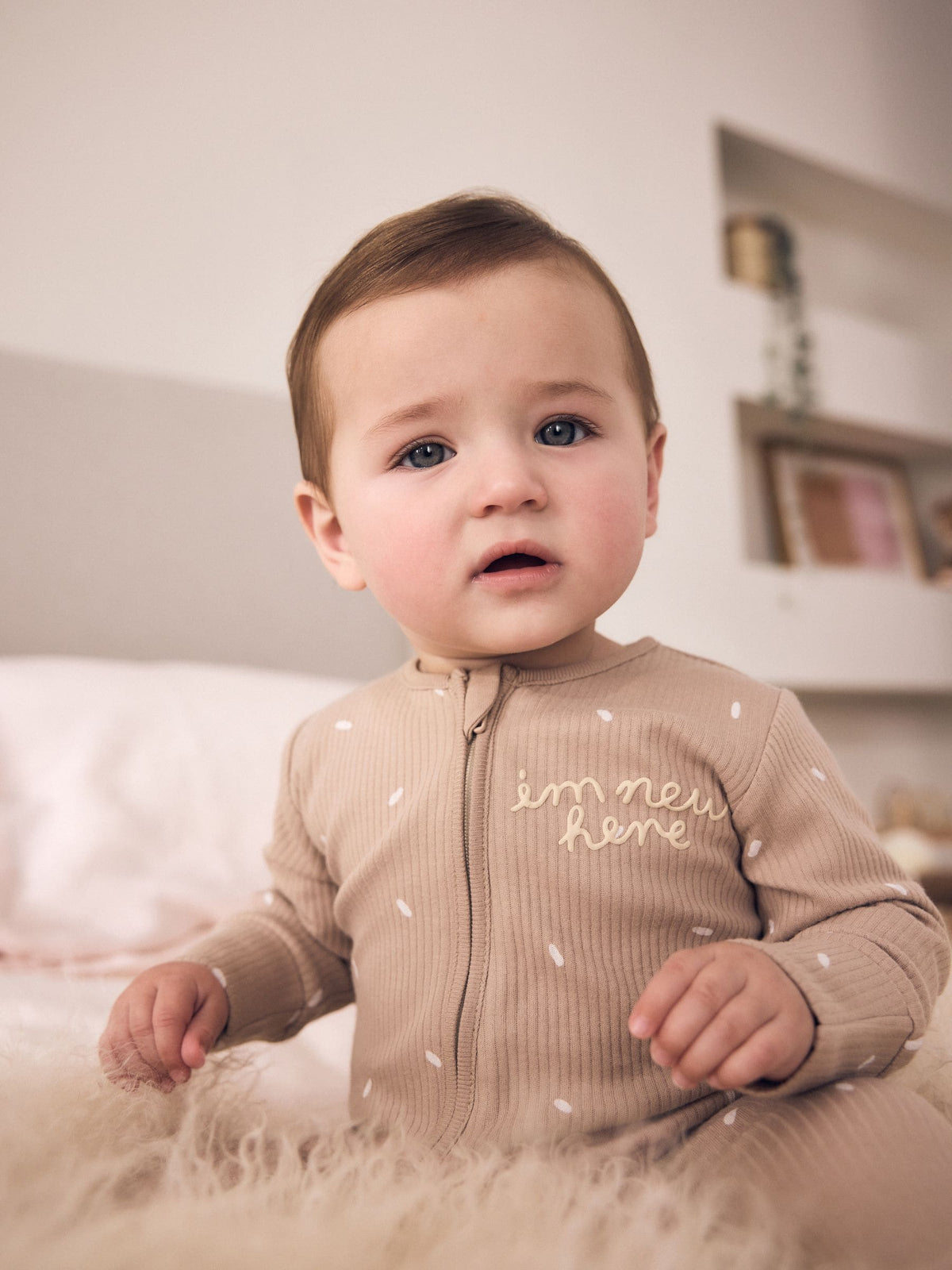 Neutral Milk Club 3 Pack Two Way Zip Baby Sleepsuit (0-2yrs)