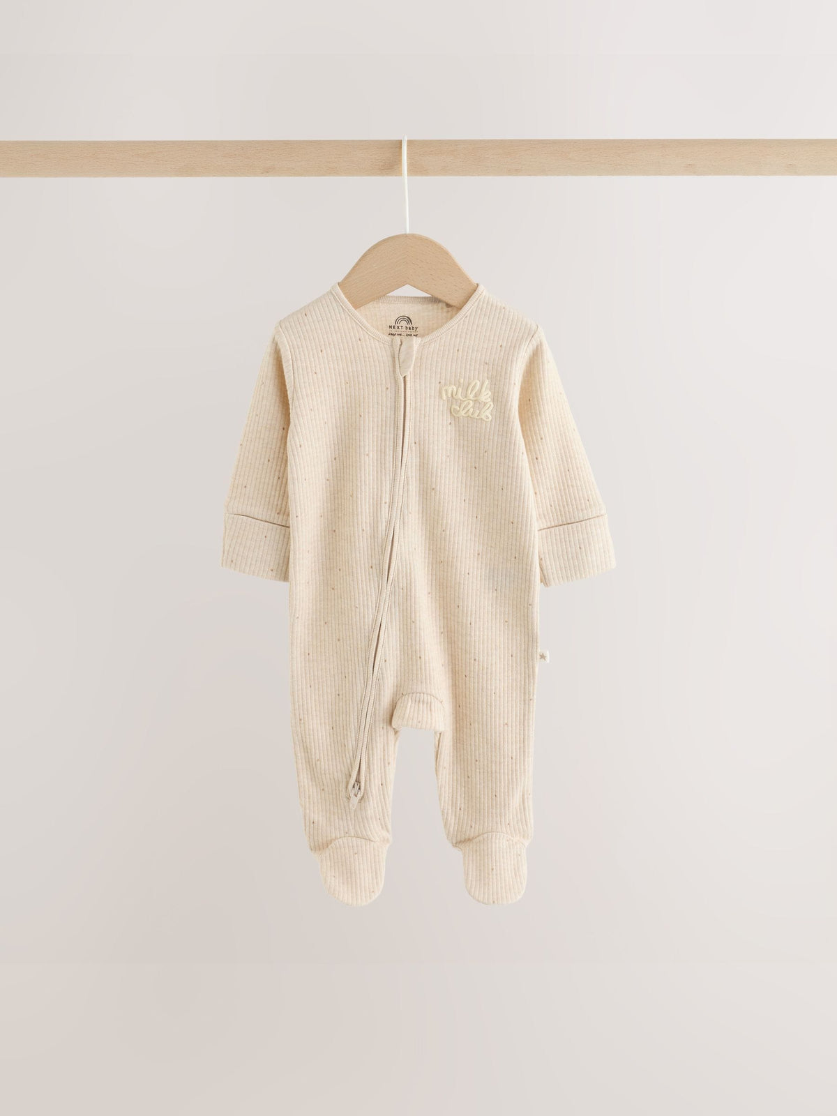 Neutral Milk Club Two Way Zip Sleepsuits 3 Pack (0-2yrs)