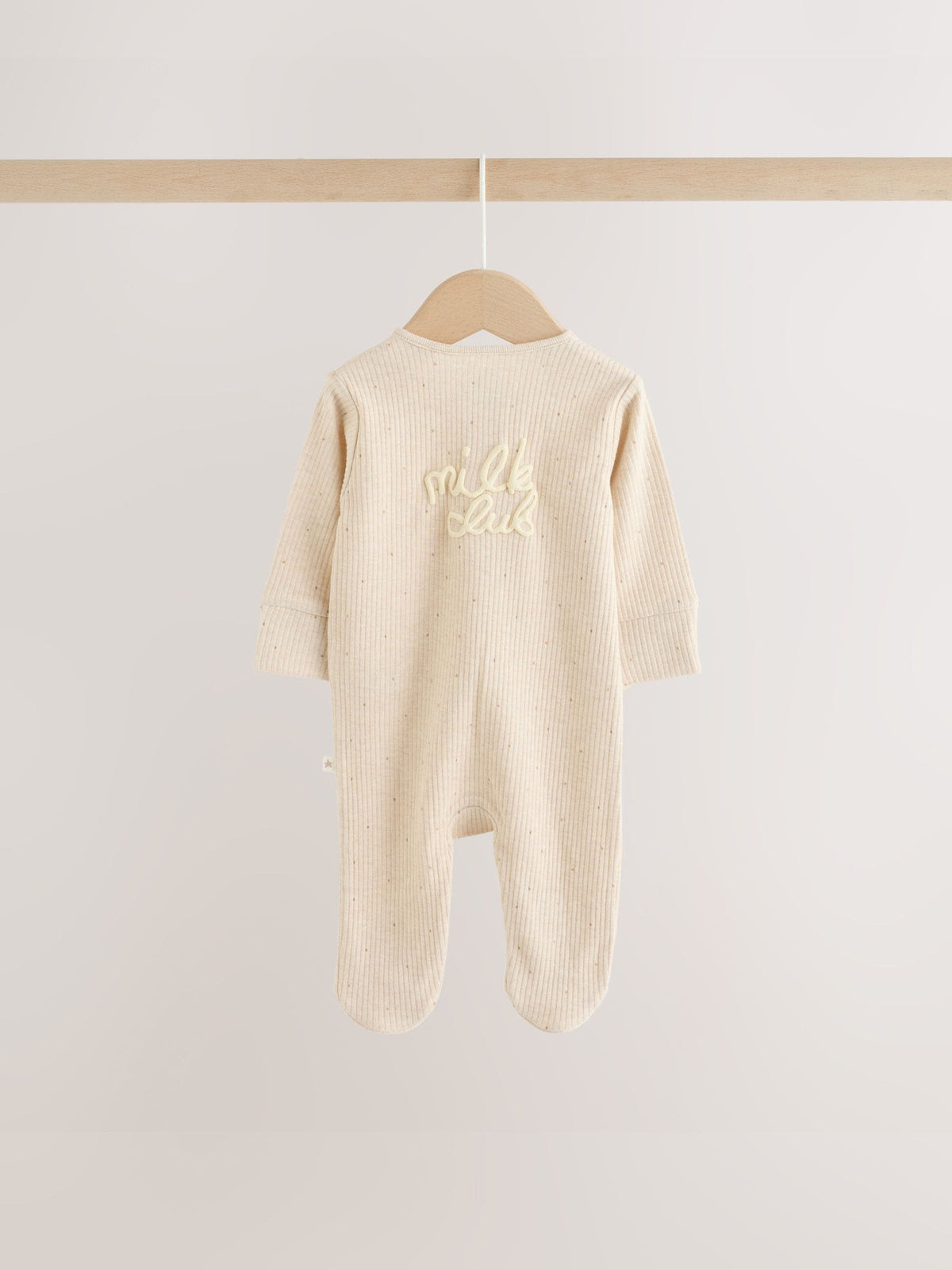 Neutral Milk Club 3 Pack Two Way Zip Baby Sleepsuit (0-2yrs)
