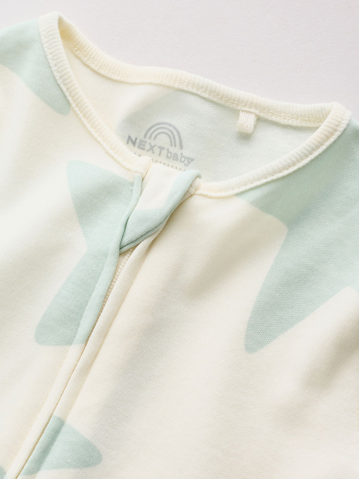 Green Star Two Way Zip Baby Sleepsuits 5 Pack (0-2yrs)