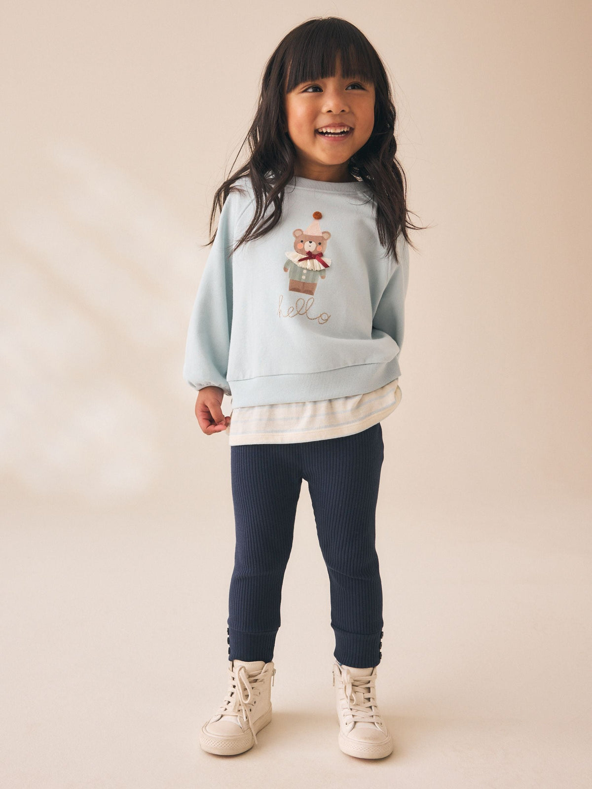 Blue Bear Sweatshirt and Leggings Set (3mths-7yrs)