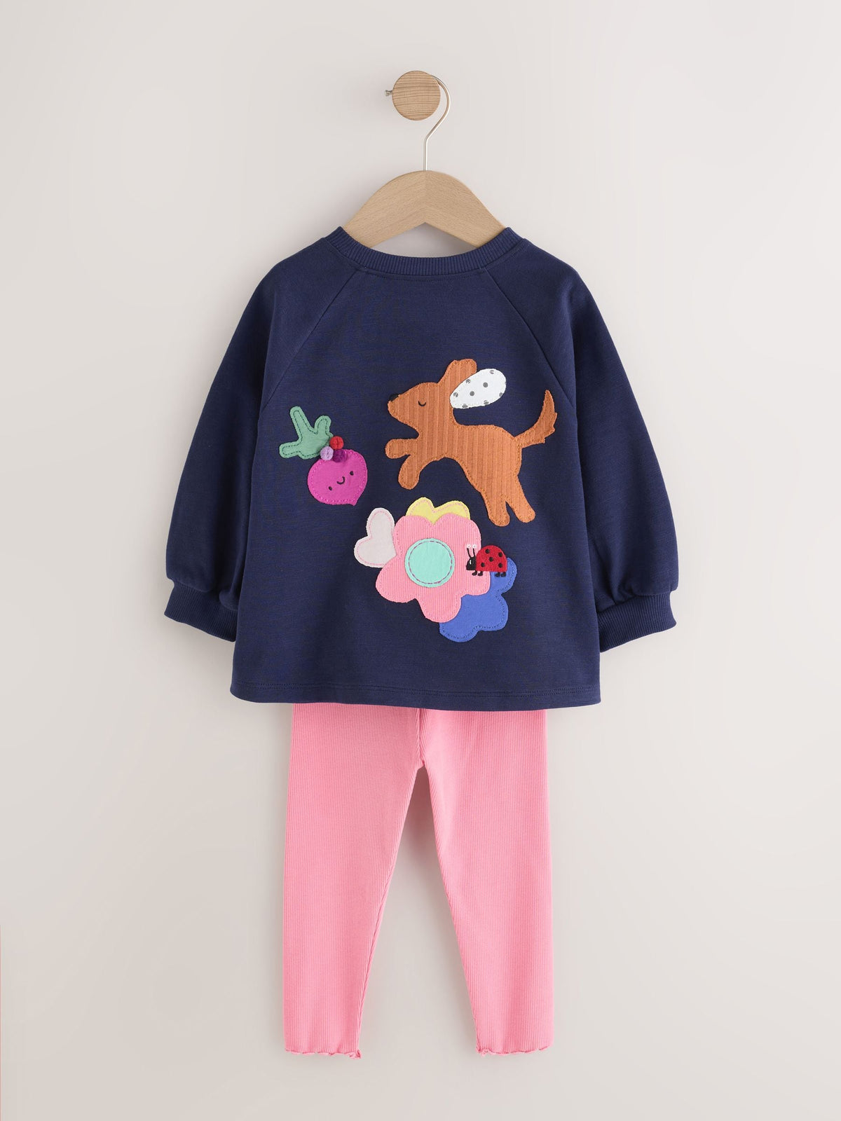 Navy Dog Long Sleeve Top and Leggings Set (3mths-7yrs)