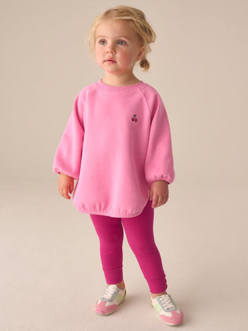 Bright Pink Sweatshirt and Leggings Set (3mths-7yrs)