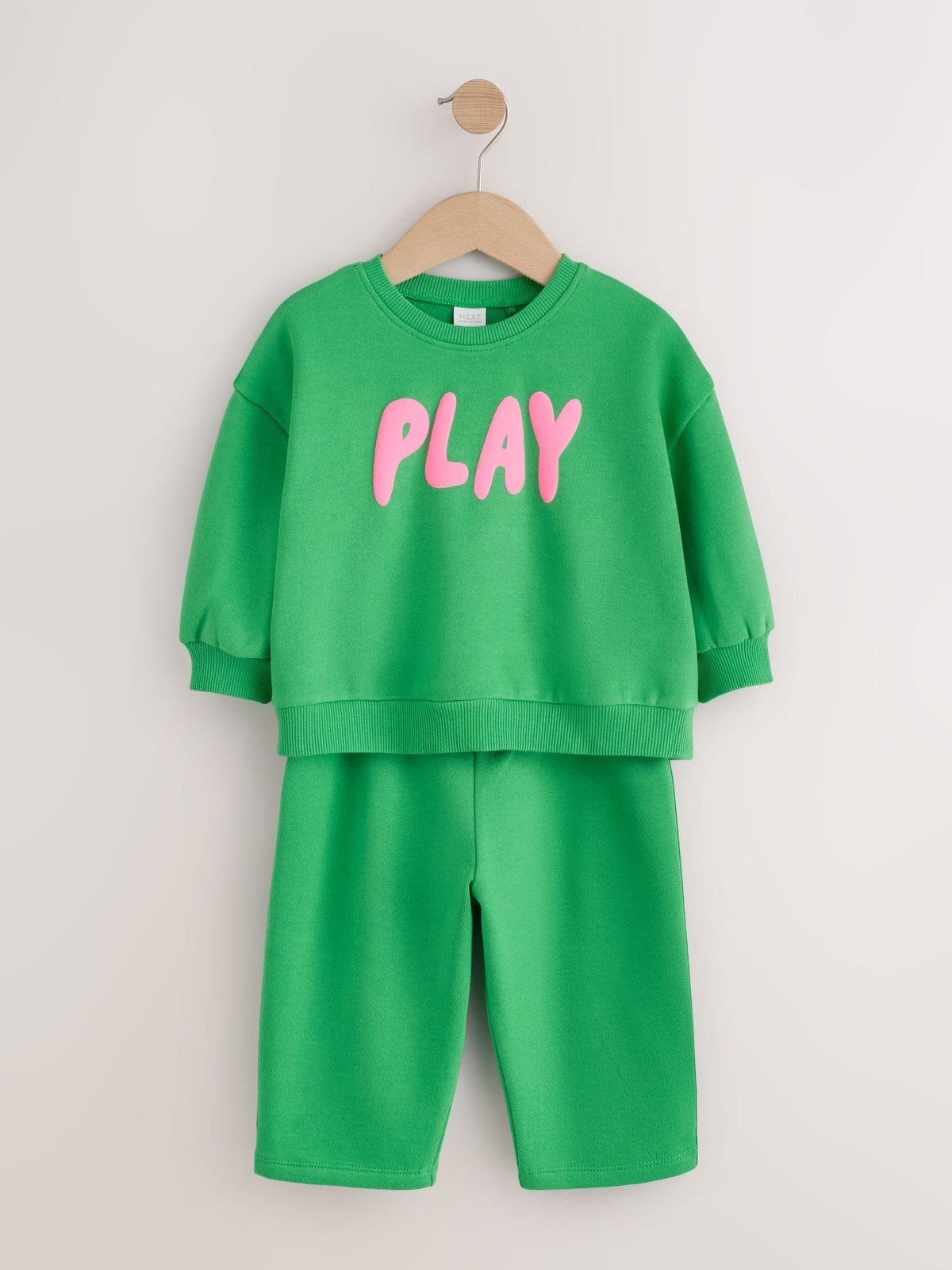 Green Play Crew Neck Sweatshirt and Barrel Trousers Set (3mths-7yrs)