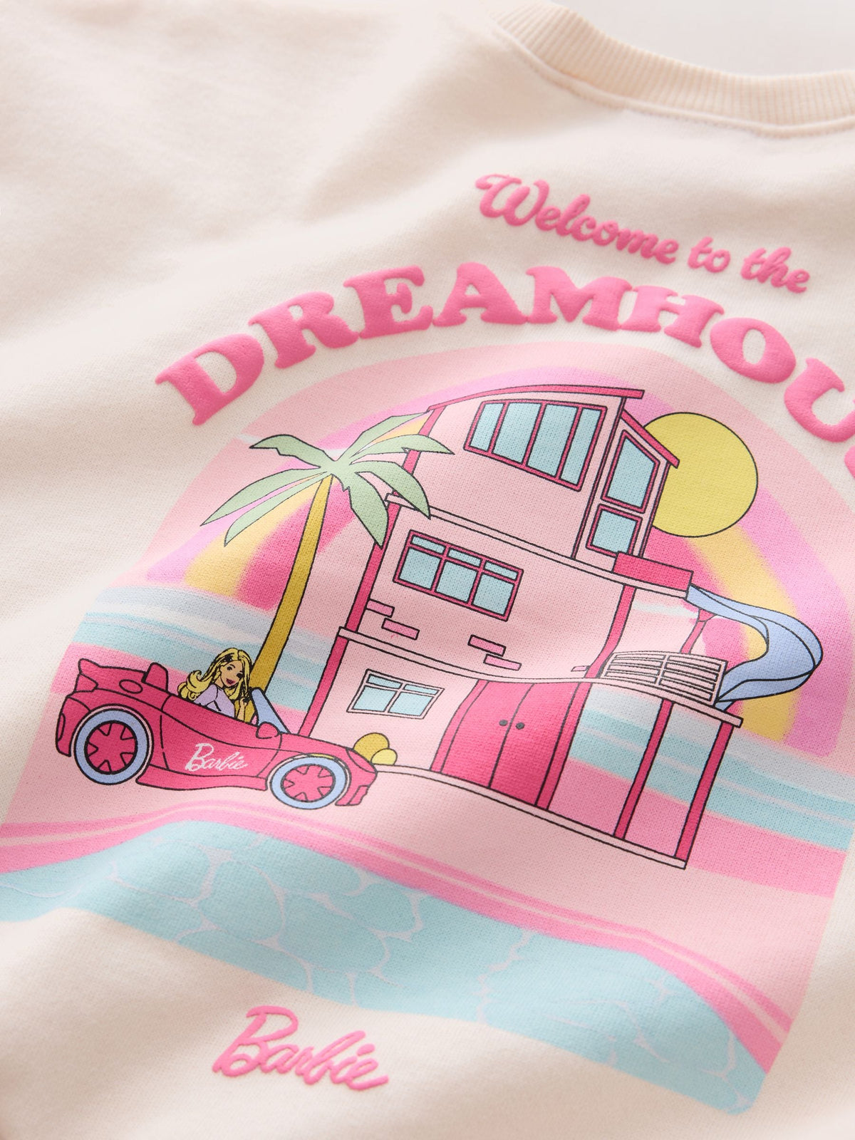 Barbie Dreamhouse Rainbow Sweatshirt and Flare Leg Set (3mths-7yrs)