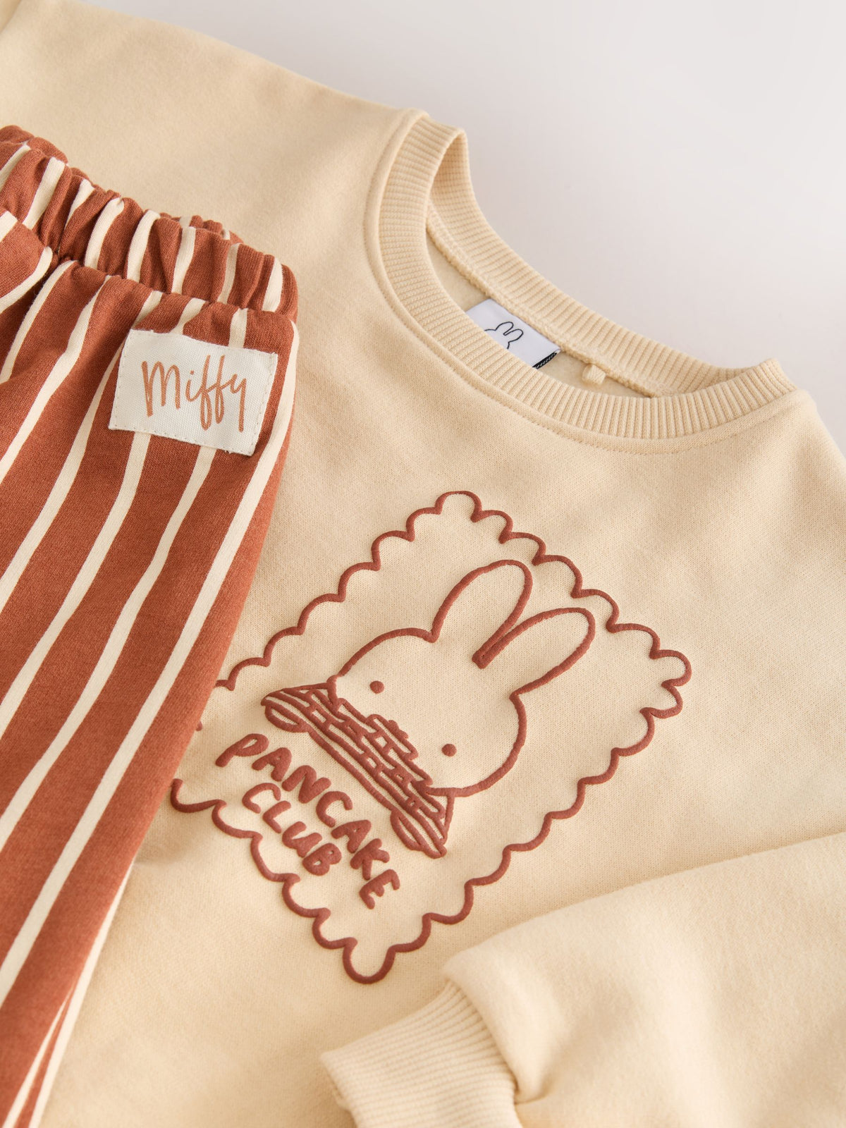 Miffy Light Yellow Stripe Sweatshirt and Wide Leg Set (3mths-7yrs)