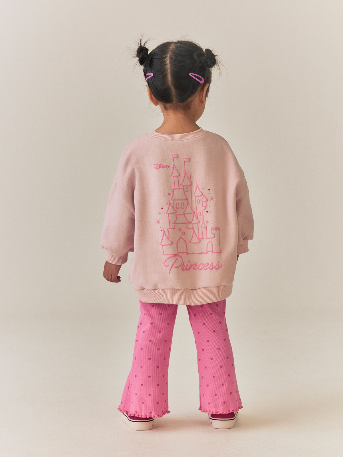 Disney Princess Pale Pink Sweatshirt and Flare Set (3mths-7yrs)