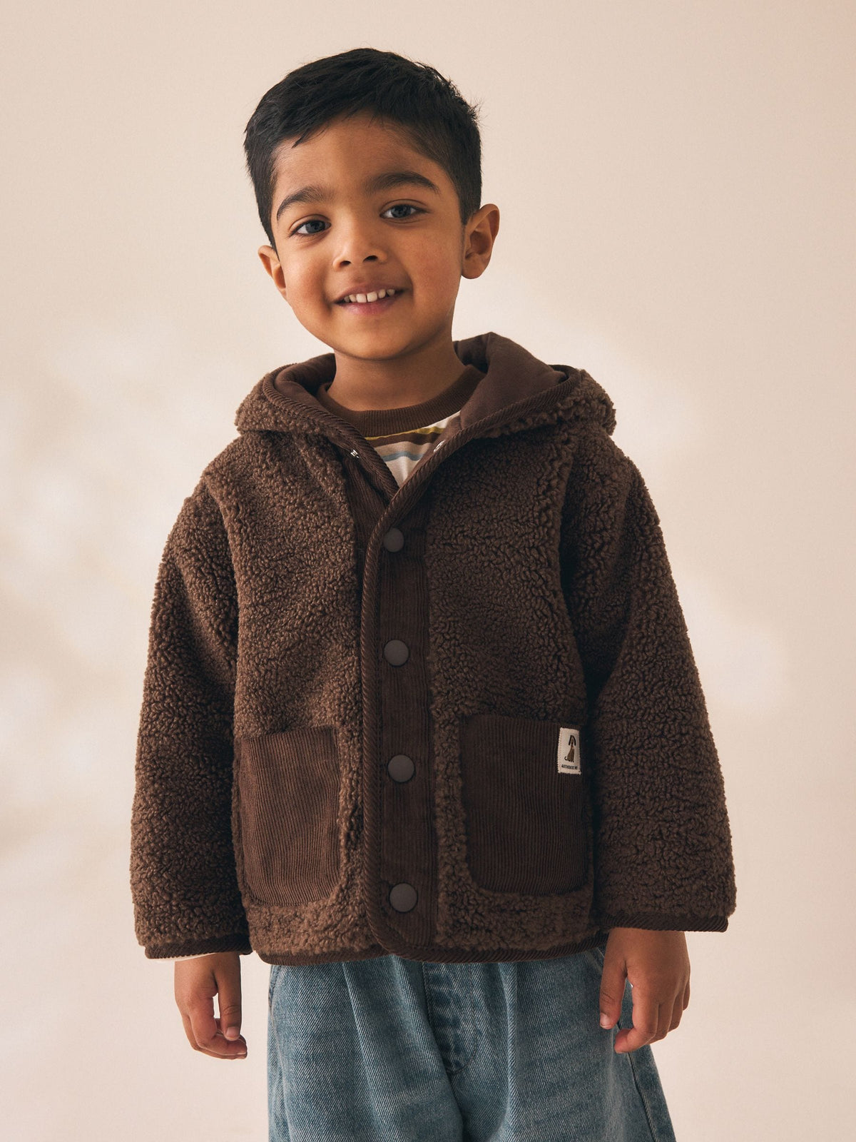 Chocolate Brown Hooded Fleece (3mths-7yrs)