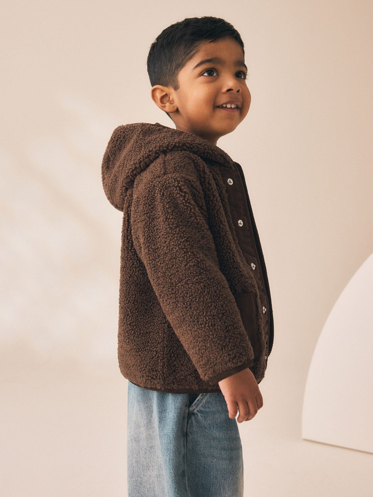 Chocolate Brown Hooded Fleece (3mths-7yrs)