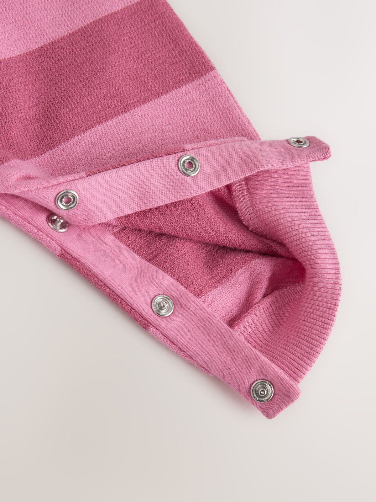Pink Stripe Collared Jersey Baby Romper (0mths-2yrs)