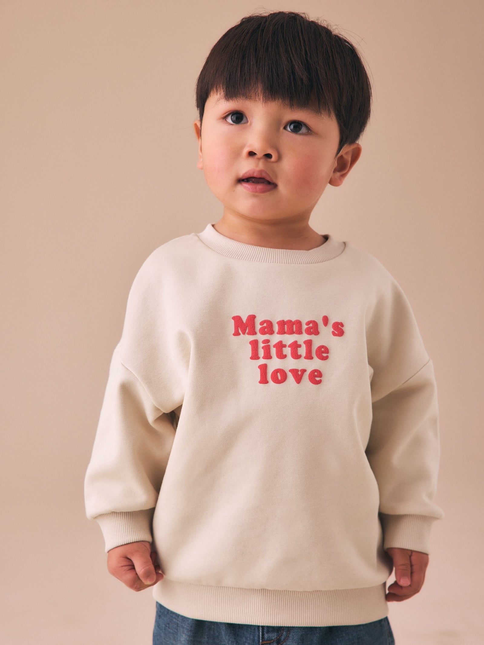 Valentines Cream Mamas Little Love Crew Neck Sweatshirt (3mths-7yrs)