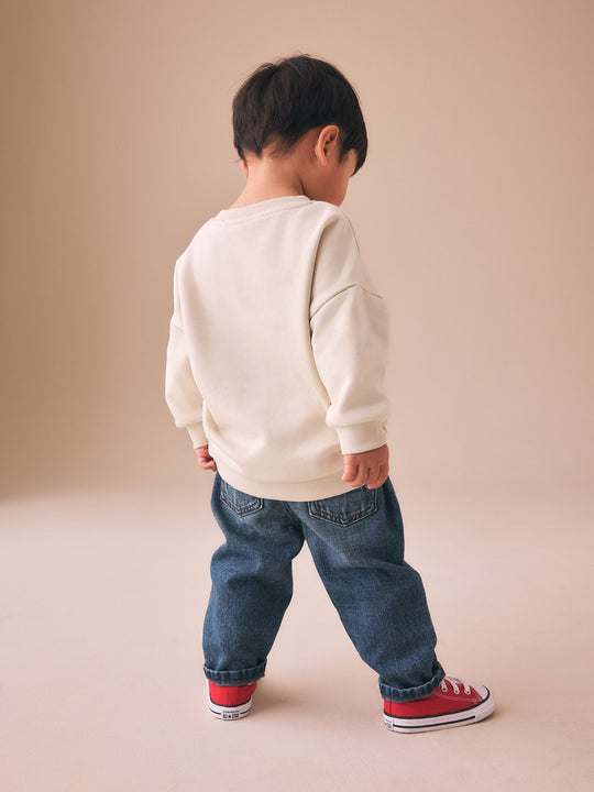 Valentines Cream Mamas Little Love Crew Neck Sweatshirt (3mths-7yrs)
