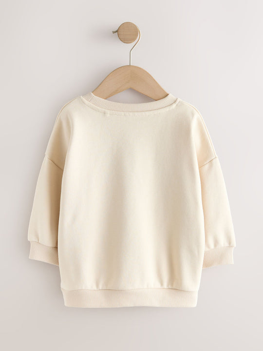 Valentines Cream Mamas Little Love Crew Neck Sweatshirt (3mths-7yrs)