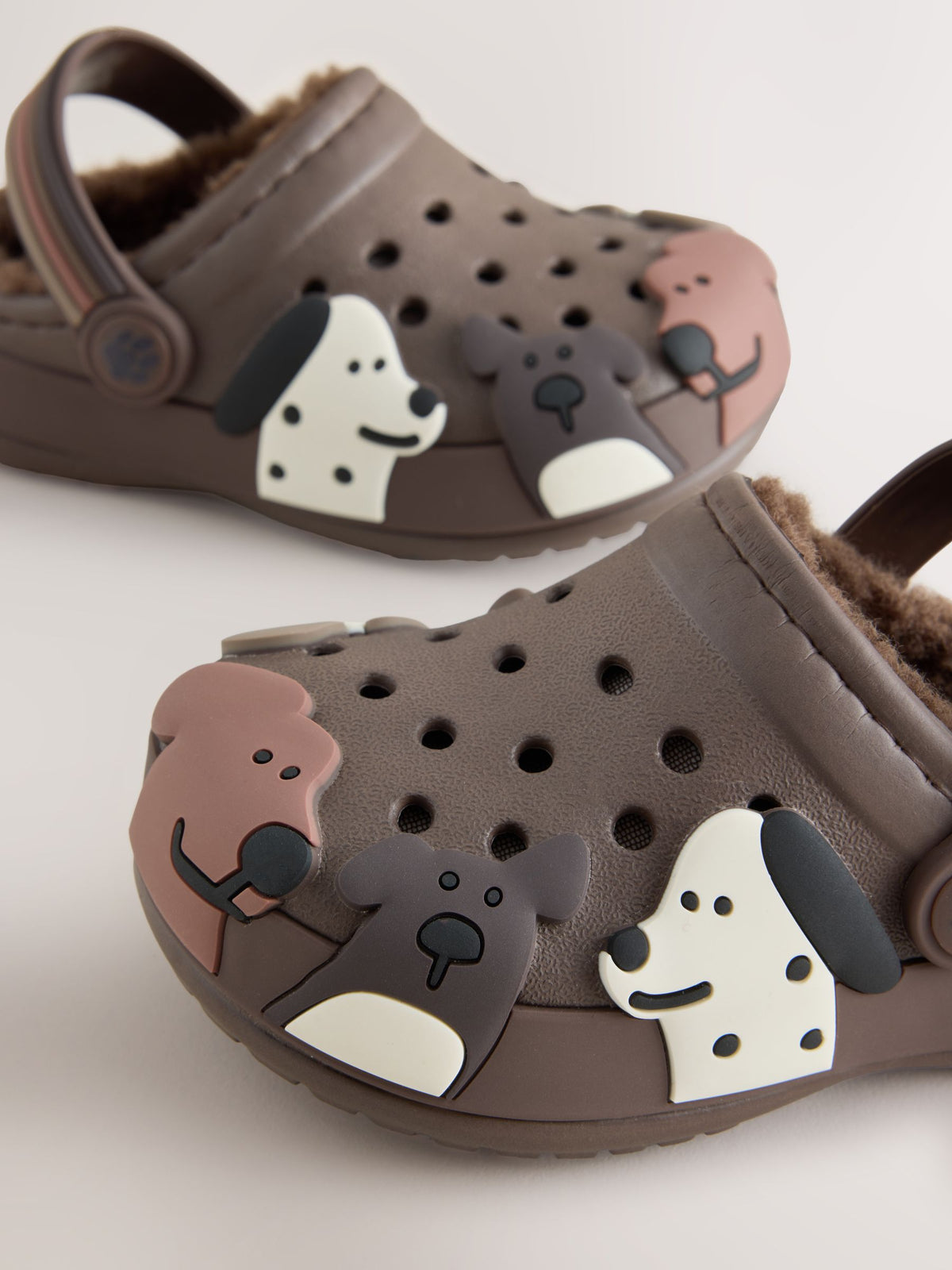 Brown Dog Warm Lined Slipper Clogs